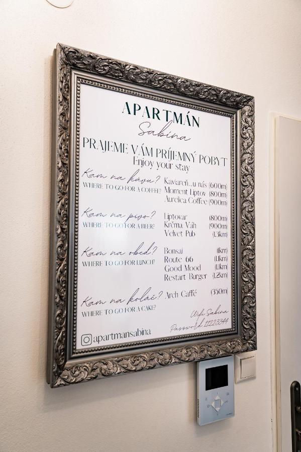 Apartman Sabina Liptovský Mikuláš Exteriör bild